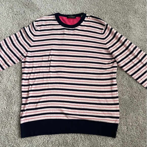 Scotch &Soda Cotton Wool Blend Striped knitted Sweater Pullover XXL BlackPink - Picture 6 of 16